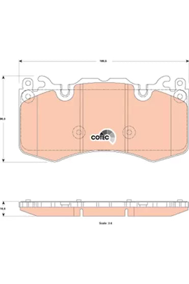 Brake Pad Set, Disc Brake GDB1834 - TRW