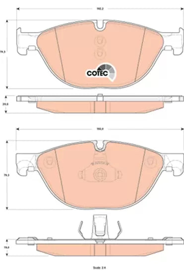 Brake Pad Set, Disc Brake GDB1838 - TRW