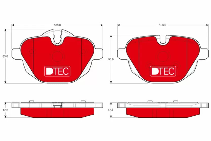 Brake Pad Set, Disc Brake GDB1840 - TRW