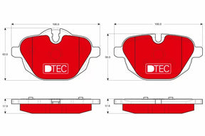 Brake Pad Set, Disc Brake GDB1840DTE - TRW