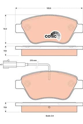 Brake Pad Set, Disc Brake GDB1842 - TRW