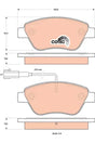 Brake Pad Set, Disc Brake GDB1842 - TRW