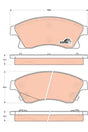 Brake Pad Set, Disc Brake GDB1843 - TRW