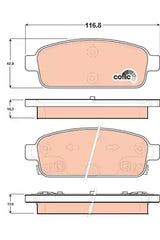 Brake Pad Set, Disc Brake GDB1844 - TRW - Brake Pads - TRW