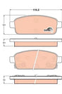 Brake Pad Set, Disc Brake GDB1844 - TRW