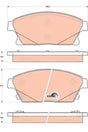 Brake Pad Set, Disc Brake GDB1847 - TRW