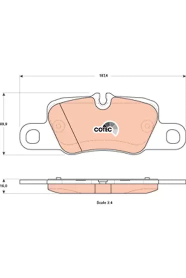 Brake Pad Set, Disc Brake GDB1849 - TRW