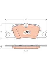 Brake Pad Set, Disc Brake GDB1849 - TRW