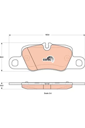 Brake Pad Set, Disc Brake GDB1849 - TRW