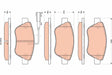 Brake Pad Set, Disc Brake GDB185 - TRW