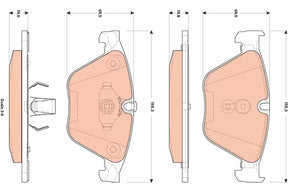 Brake Pad Set, Disc Brake GDB1854 - TRW