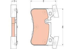 Brake Pad Set, Disc Brake GDB1856 - TRW