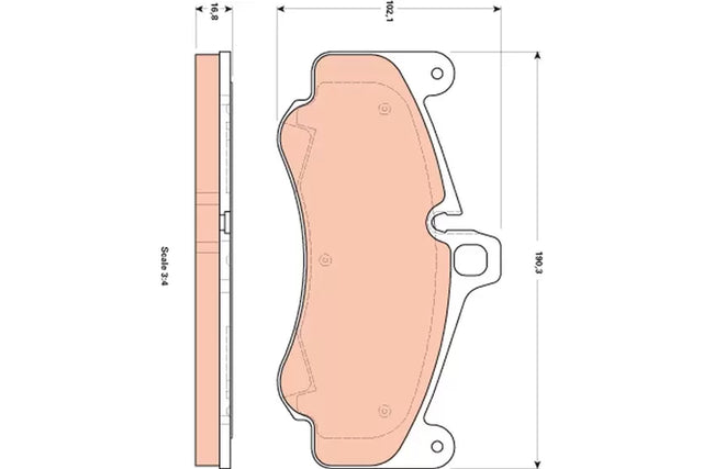 Brake Pad Set, Disc Brake GDB1859 - TRW