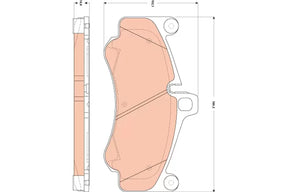 Brake Pad Set, Disc Brake GDB1863 - TRW