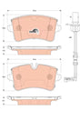 Brake Pad Set, Disc Brake GDB1867 - TRW