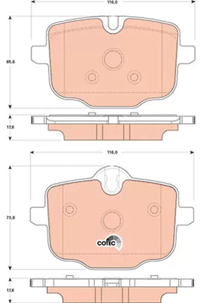 Brake Pad Set, Disc Brake GDB1869 - TRW