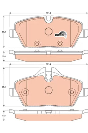Brake Pad Set, Disc Brake GDB1870 - TRW