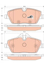 Brake Pad Set, Disc Brake GDB1870 - TRW