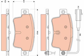Brake Pad Set, Disc Brake GDB1872 - TRW