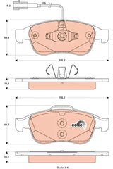 Brake Pad Set, Disc Brake GDB1873 - TRW