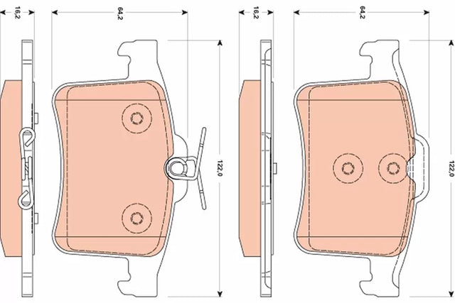 Brake Pad Set, Disc Brake GDB1877 - TRW