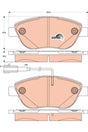 Brake Pad Set, Disc Brake GDB187 - TRW