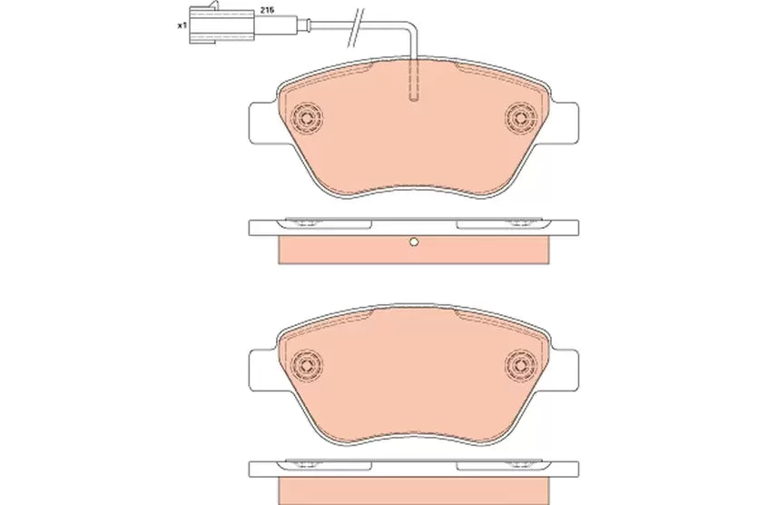 Brake Pad Set, Disc Brake GDB1879 - TRW