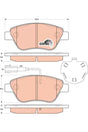 Brake Pad Set, Disc Brake GDB1891 - TRW