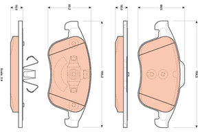 Brake Pad Set, Disc Brake GDB1896 - TRW