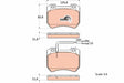 Brake Pad Set, Disc Brake GDB1904 - TRW