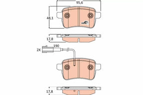 Brake Pad Set, Disc Brake GDB1905 - TRW