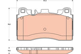 Brake Pad Set, Disc Brake GDB1906 - TRW