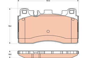 Brake Pad Set, Disc Brake GDB1906 - TRW