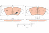 Brake Pad Set, Disc Brake GDB1908 - TRW