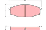 Brake Pad Set, Disc Brake GDB190DT - TRW - Brake Pads - TRW