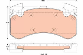 Brake Pad Set, Disc Brake GDB1911 - TRW