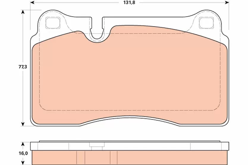 Brake Pad Set, Disc Brake GDB1912 - TRW
