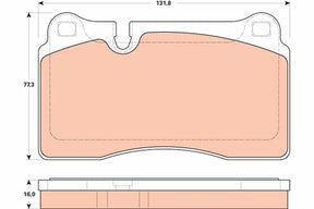 Brake Pad Set, Disc Brake GDB1912 - TRW