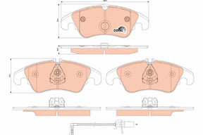 Brake Pad Set, Disc Brake GDB191 - TRW