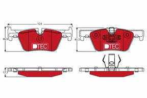 Brake Pad Set, Disc Brake GDB1919 - TRW