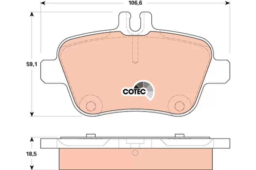 Brake Pad Set, Disc Brake GDB1920 - TRW