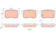Brake Pad Set, Disc Brake GDB1923 - TRW