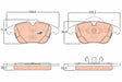 Brake Pad Set, Disc Brake GDB1925 - TRW
