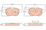 Brake Pad Set, Disc Brake GDB1925 - TRW