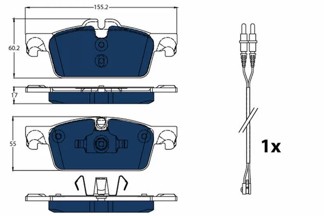 Brake Pad Set, Disc Brake GDB1929 - TRW