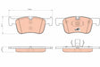 Brake Pad Set, Disc Brake GDB1934 - TRW