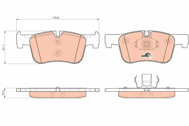 Brake Pad Set, Disc Brake GDB1934 - TRW