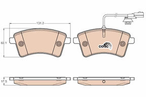 Brake Pad Set, Disc Brake GDB1941 - TRW