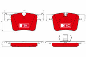 Brake Pad Set, Disc Brake GDB1942DTE - TRW