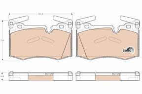 Brake Pad Set, Disc Brake GDB1948 - TRW